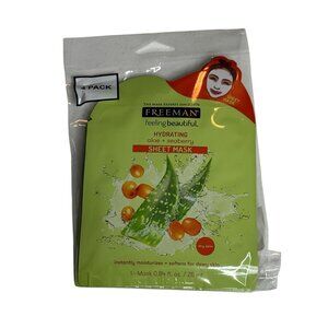 Freeman Hydrating Aloe Seaberry Sheet Mask 4 Pack Dry Skin